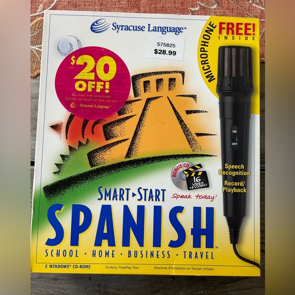 Syracuse Smart Start Spanish Deluxe with Microphone - videos - Learn Spanish - Picture 1 of 2